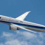 メキシコに飛ぶANAの旅客機