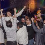 メキシコの結婚式のパーティーの様子