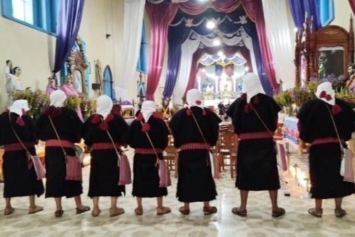 メキシコのチアパス州の民族衣装