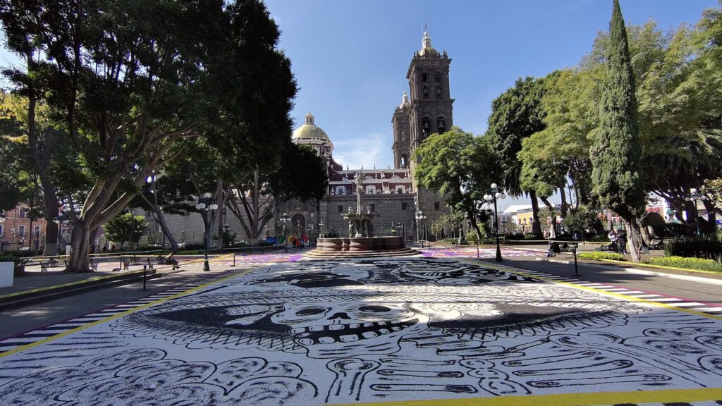メキシコのプエブラ市のソカロ